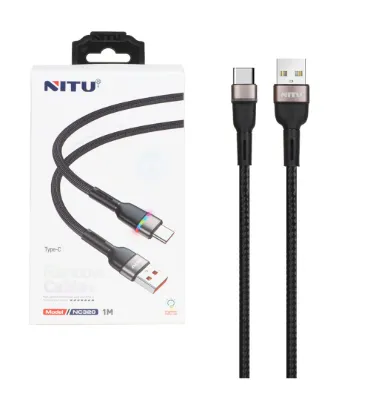 تصویر  کابل شارژ تایپ سی نیتو مدل NC320 طول 1 متر