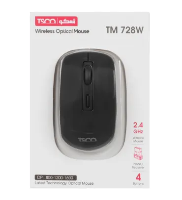 تصویر ماوس بی سیم تسکو مدل TM 728W
