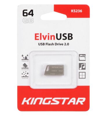 فلش مموری کینگ استار مدل Elvin KS236 USB2.0 ظرفیت 64 گیگابایت