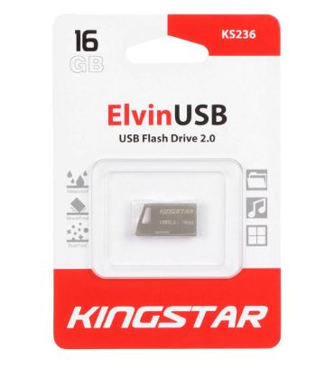 فلش مموری کینگ استار مدل Elvin KS236 USB2.0 ظرفیت 16 گیگابایت