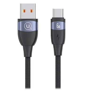 تصویر کابل شارژ USB به تایپ سی یوسامس مدل US-SJ630 طول 1.2 متر
