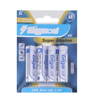 تصویر  باتری قلمی گیگاسل مدل Super Alkaline بسته 4 عددی
