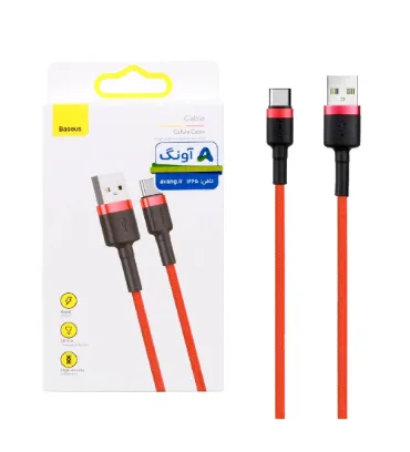 تصویر  کابل شارژ فست تایپ سی بیسوس مدل CATKLF-U09 طول 3 متر