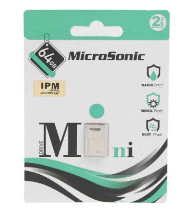 تصویر  فلش مموری میکرو سونیک مدل  Mini USB2.0 ظرفیت 64 گیگابایت