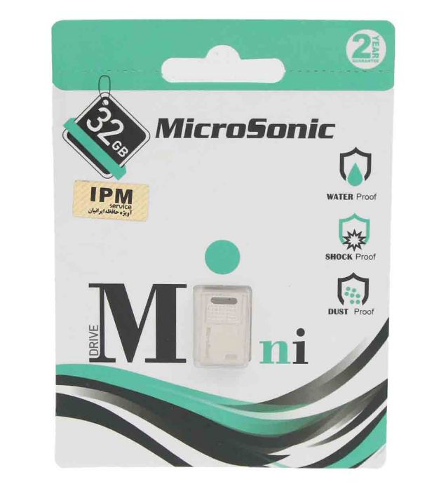 تصویر  فلش مموری میکرو سونیک مدل Mini USB 2.0 ظرفیت 32 گیگابایت