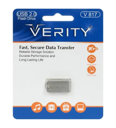 تصویر فلش مموری وریتی مدل V817 ظرفیت 16 گیگابایت