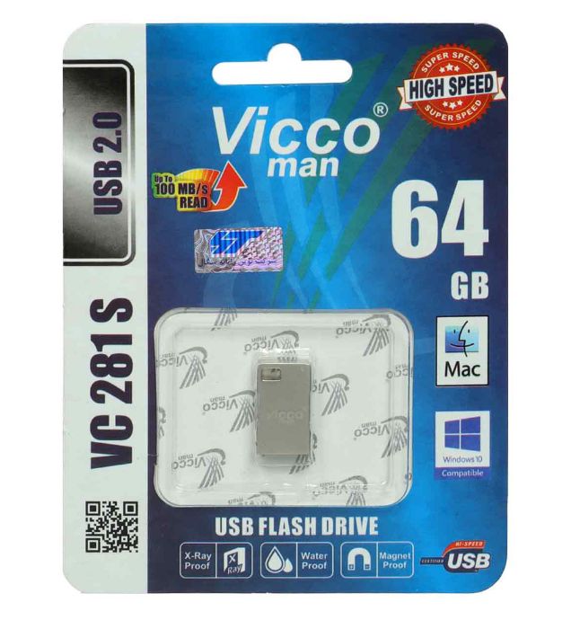 تصویر  فلش مموری ویکومن مدل VC281 S USB2.0 ظرفیت 64 گیگابایت