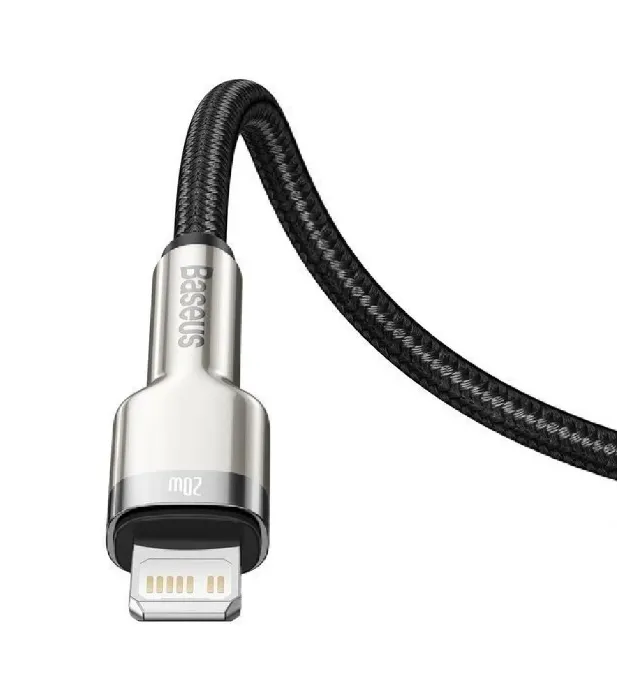 تصویر  کابل تبدیل Type-C به PD 20W IP باسئوس مدل Cafule Metal Data Cable CATLJK طول 1 متر