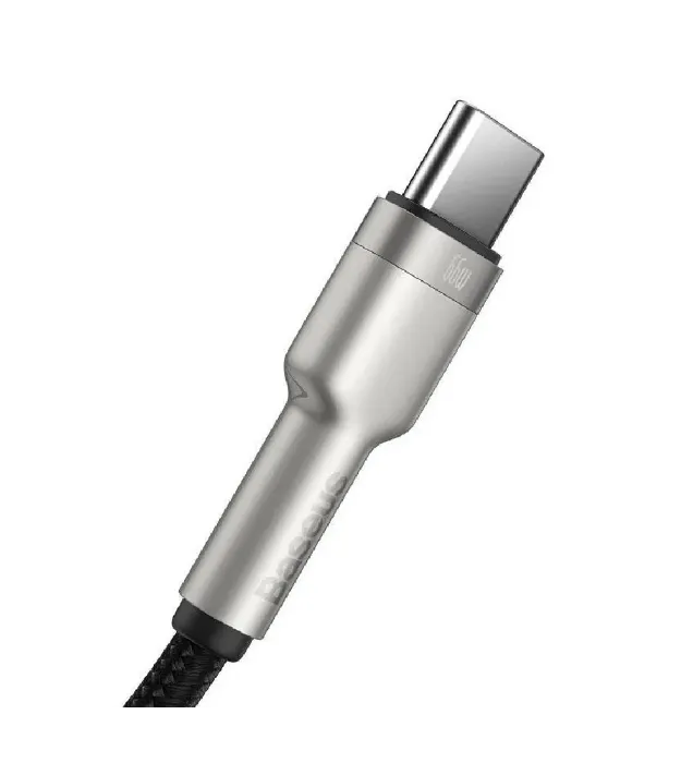تصویر  کابل تبدیل USB به USB-C باسئوس مدل Cafule Metal Data Cable A-C 66W CAKF000 طول 1 متر