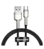 تصویر  کابل تبدیل USB به USB-C باسئوس مدل Cafule Metal Data Cable A-C 66W CAKF000 طول 1 متر