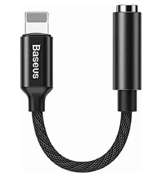 تصویر  مبدل Lightening به AUX باسئوس مدل L3.5 CALL3 طول 10 سانتی‌متر