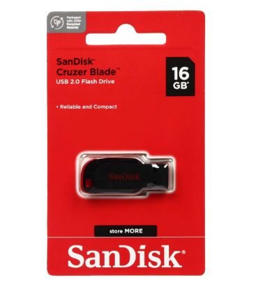 تصویر  فلش مموری سن دیسک مدل Blade USB2.0 ظرفیت 16 گیگابایت