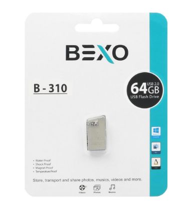 تصویر  فلش مموری بکسو مدل B-310 USB2.0 ظرفیت 64 گیگابایت