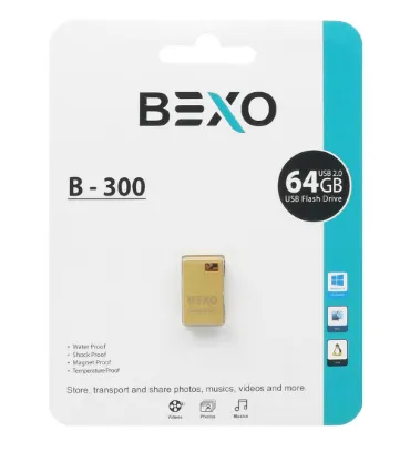 تصویر  فلش مموری بکسو مدل B-300 USB 2.0 ظرفیت 64 گیگابایت