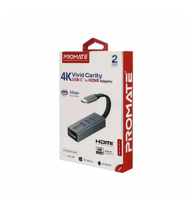 تصویر  هاب 4 پورت پرومیت Type-C مدل MediaHub-C3 تصویر  هاب 4 پورت پرومیت Type-C مدل MediaHub-C3