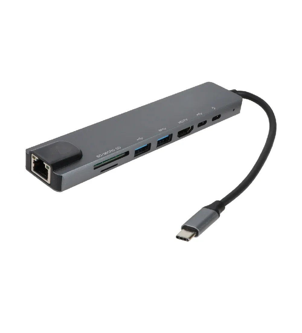 تصویر  هاب 8 پورت Type-C