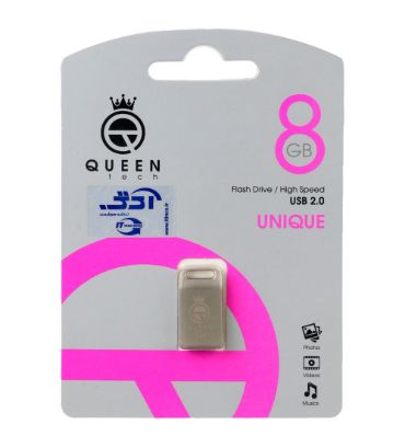 فلش مموری کوئین مدل UNIQUE USB 2.0 ظرفیت 8 گیگابایت