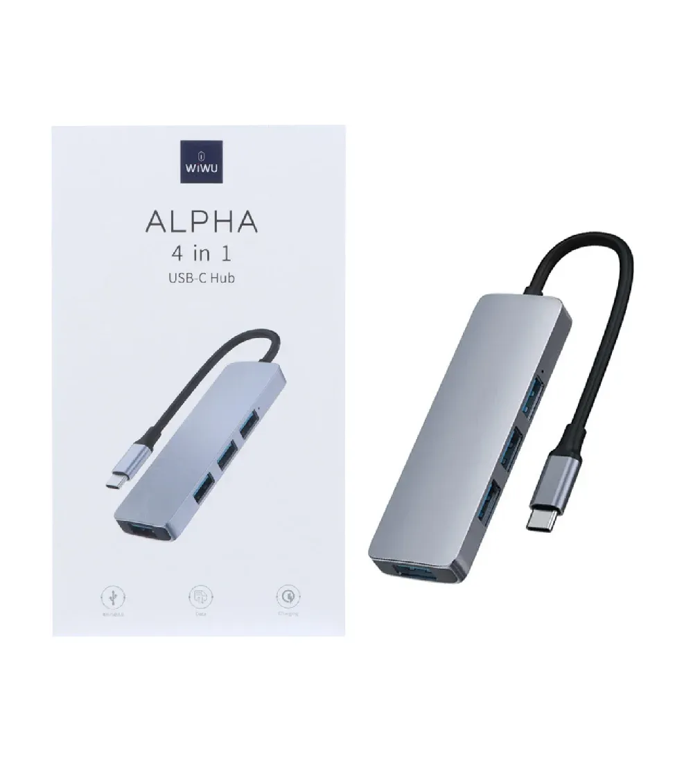 تصویر  هاب 4 پورت ویوو Type-C مدل A440 Pro