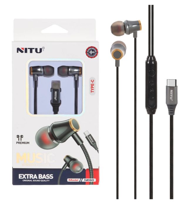 تصویر  هندزفری سیمی تایپ سی نیتو مدل NE60