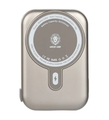 تصویر پاوربانک گرین لاین 20W مدل GNMGP10KPBTI ظرفیت 10000 میلی آمپر ساعت