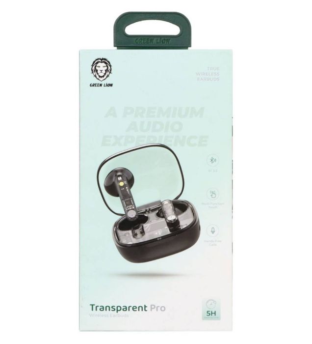 تصویر  هندزفری بی سیم گرین لاین مدل Transparent Pro GNTPROTWSBK تصویر  هندزفری بی سیم گرین لاین مدل Transparent Pro GNTPROTWSBK