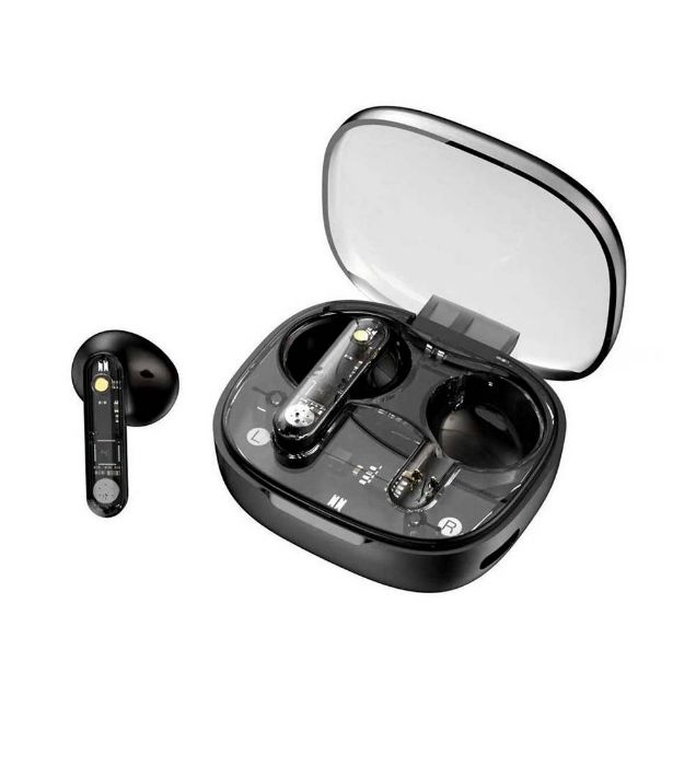 تصویر  هندزفری بی سیم گرین لاین مدل Transparent Pro GNTPROTWSBK تصویر  هندزفری بی سیم گرین لاین مدل Transparent Pro GNTPROTWSBK