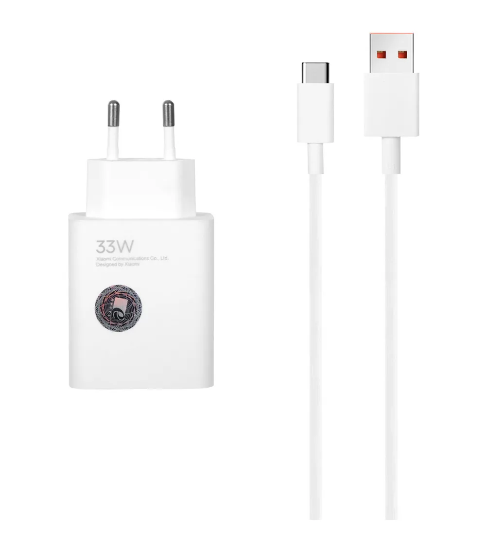 تصویر  شارژر دیواری سرکارتنی فست تک پورت شیائومی مدل MDY-14-EL 33W به همراه کابل Type-C