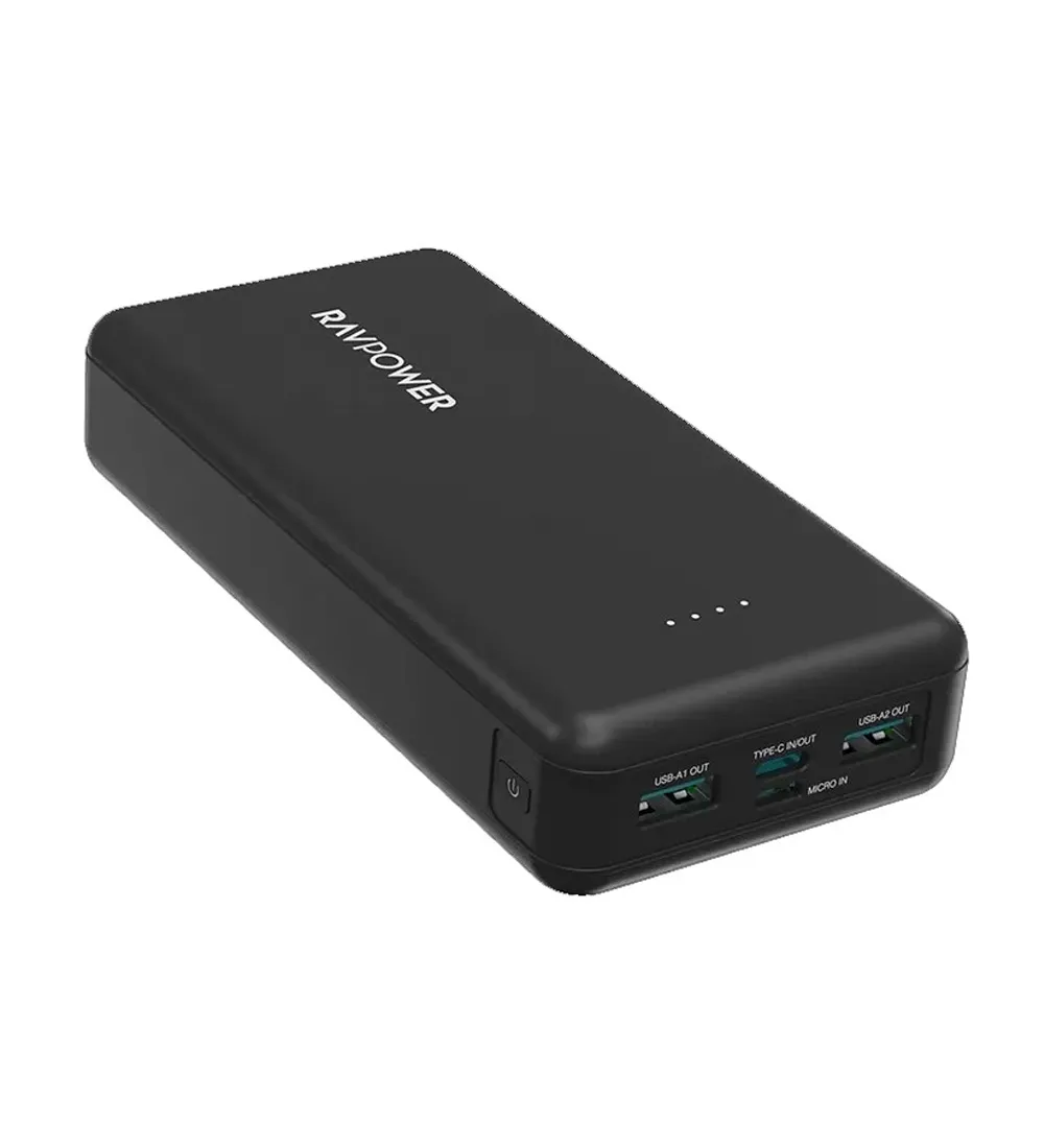 تصویر  پاوربانک راوپاور 15W مدل RP-PB1216 PD PIONEER ظرفیت 20000 میلی آمپر ساعت