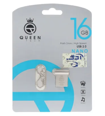تصویر فلش مموری کوئین مدل NANO USB2.0 ظرفیت 16 گیگابایت