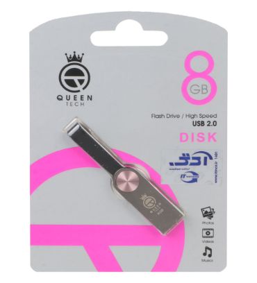 فلش مموری کوئین مدل DISK USB2.0 ظرفیت 8 گیگابایت