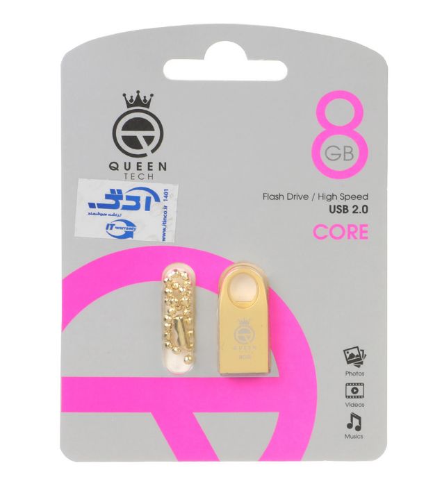 تصویر  فلش مموری کوئین مدل Core USB2.0 ظرفیت 8 گیگابایت