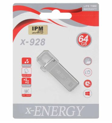 فلش مموری ایکس انرژی مدل X-928 USB2.0 ظرفیت 64 گیگابایت