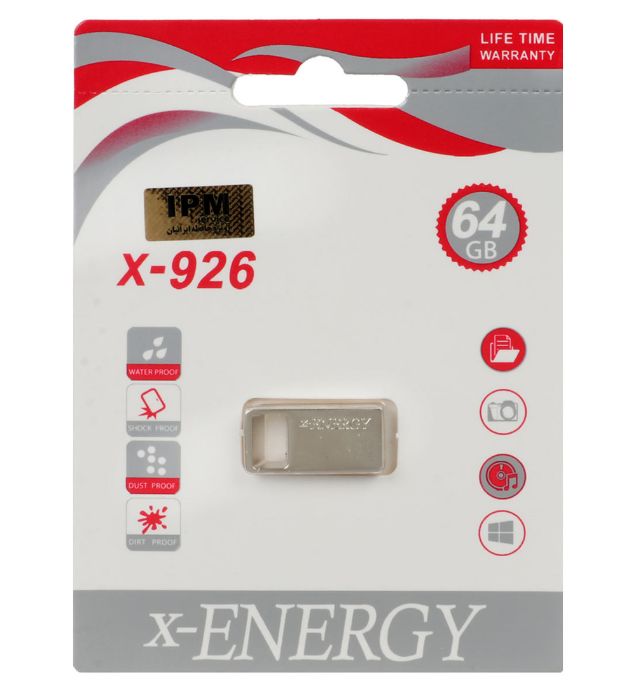 تصویر  فلش مموری ایکس انرژی مدل X-926 USB2.0 ظرفیت 64 گیگابایت