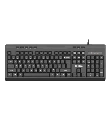 تصویر کیبورد با سیم هیسکا مدل HX-KE200