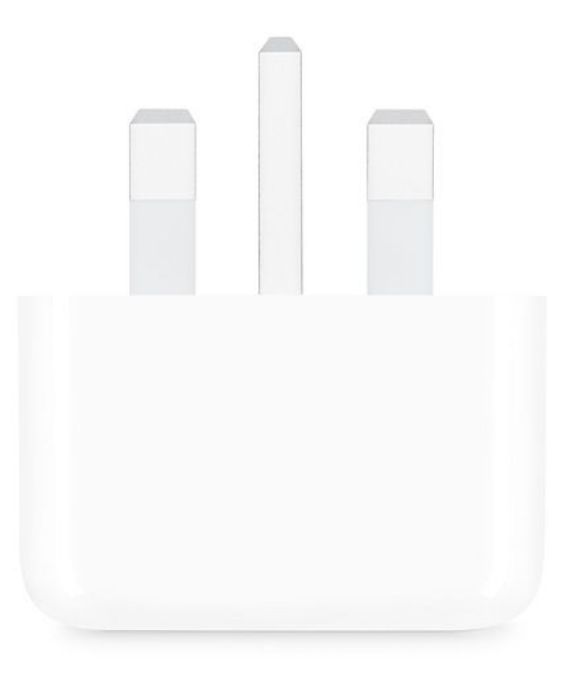 تصویر  شارژر دیواری اپل 20 وات A2344 مدل (New Pack 2024) سفارش ایرلند (سه پین)