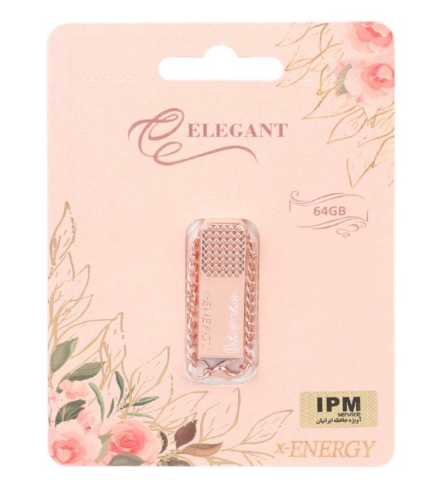 تصویر  فلش مموری ایکس انرژی مدل ELEGANT USB2.0 ظرفیت 64 گیگابایت