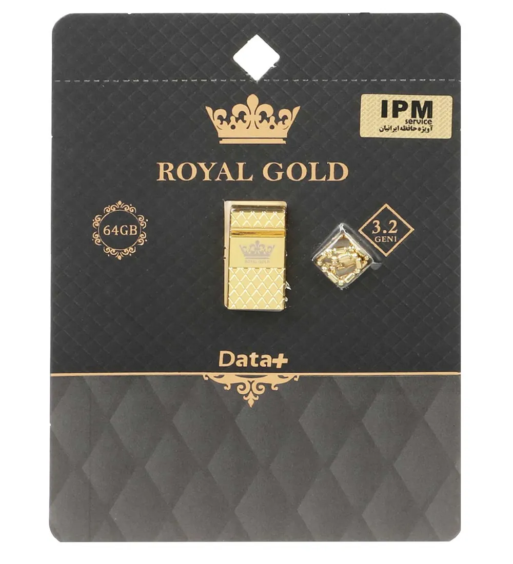 تصویر  فلش مموری دیتاپلاس مدل Royal Gold USB 3.2 ظرفیت 64 گیگابایت