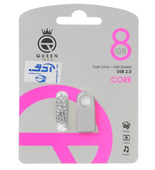 تصویر  فلش مموری کوئین مدل Core USB2.0 ظرفیت 8 گیگابایت