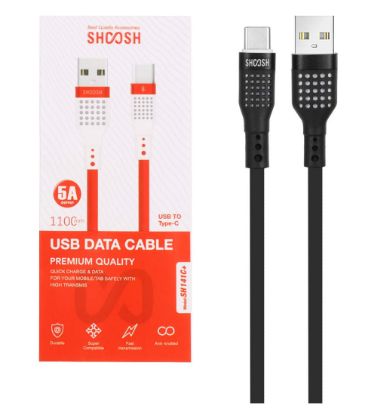 تصویر  کابل شارژ فست Type-C شوش مدل +SH141C طول 1.1 متر