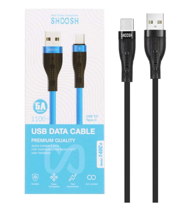 کابل شارژ فست Type-C شوش مدل +SH140C طول 1.1 متر