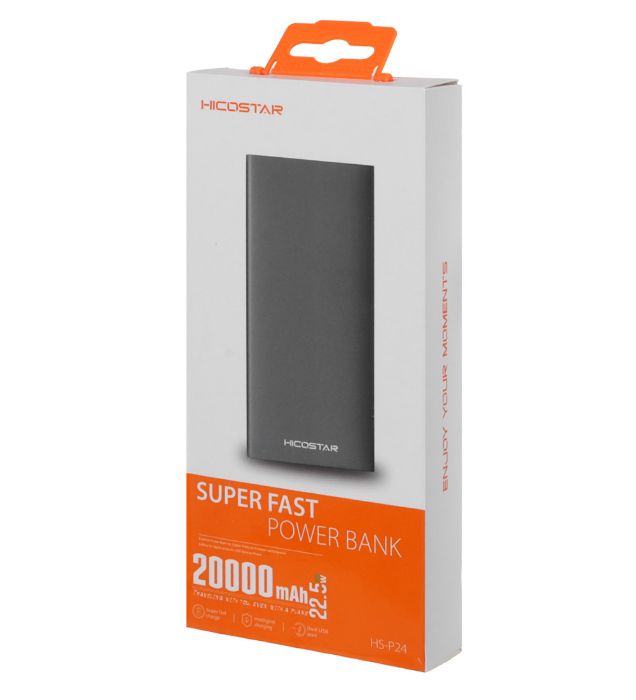 تصویر  پاور بانک 22.5W هیکو استار مدل HS-P24 ظرفیت 20000 میلی آمپر ساعت