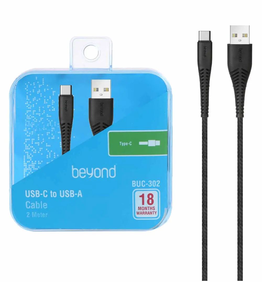 تصویر  کابل شارژ تایپ سی بیاند مدل Buc-302 طول 2 متر