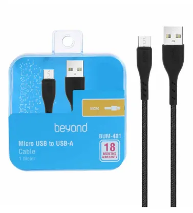 تصویر  کابل شارژ میکرو یو اس بی بیاند مدل Bum-401