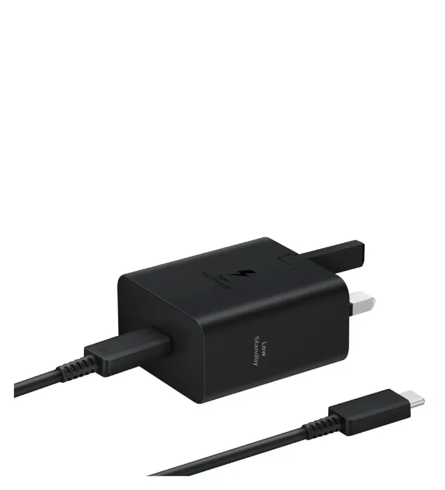 تصویر  شارژر دیواری سامسونگ 45 وات سه پین مدل T4511 Low Standby به همراه کابل شارژ Type-C به طول 1.8 متر