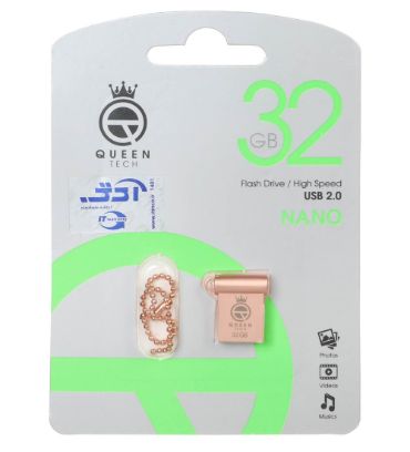 فلش مموری کوئین مدل tech-NANO USB 2.0 ظرفیت 32 گیگابایت