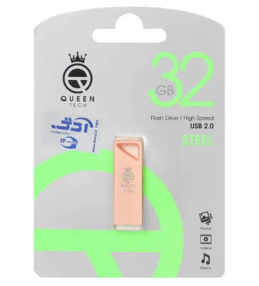 تصویر فلش مموری کوئین مدل Steel USB2.0 ظرفیت 32 گیگابایت