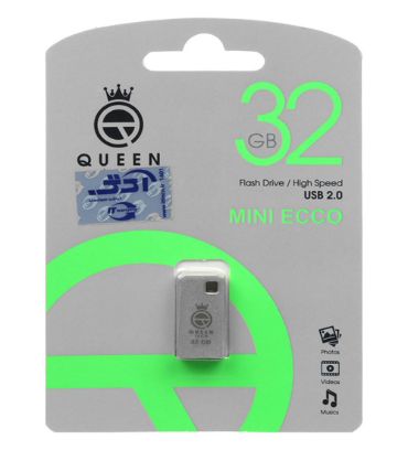 فلش مموری کوئین مدل Mini Ecco USB2.0 ظرفیت 32 گیگابایت