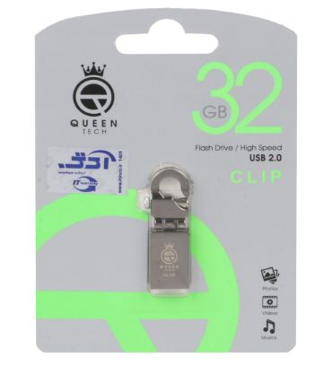 فلش مموری کوئین مدل Clip USB2.0 ظرفیت 32 گیگابایت
