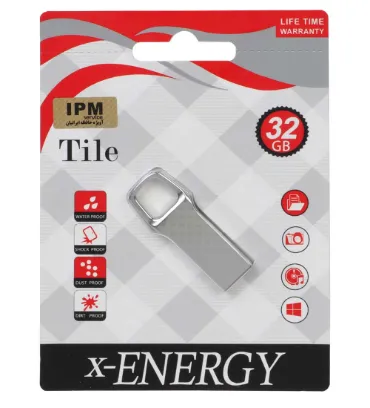 تصویر  فلش مموری ایکس انرژی مدل Tile USB 2.0 ظرفیت 32 گیگابایت