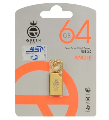 تصویر  فلش مموری کوئین مدل Angle USB 2.0 ظرفیت 64 گیگابایت